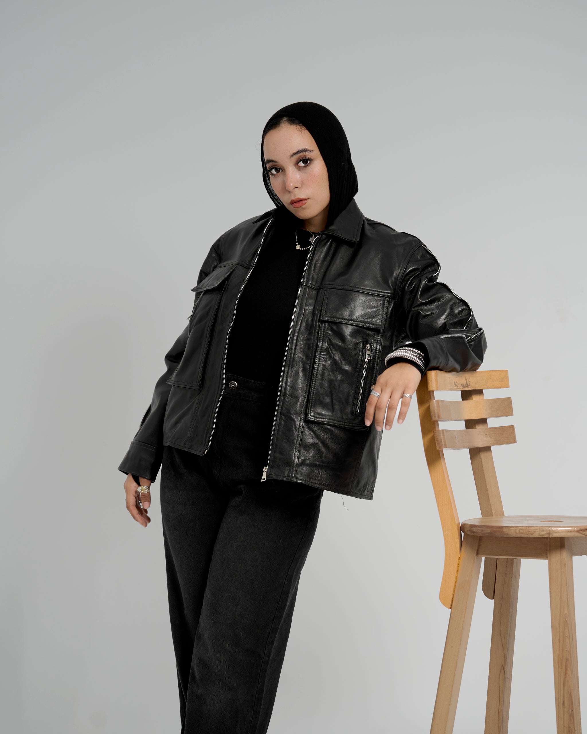 The Zipped Syndicate Leather Jacket