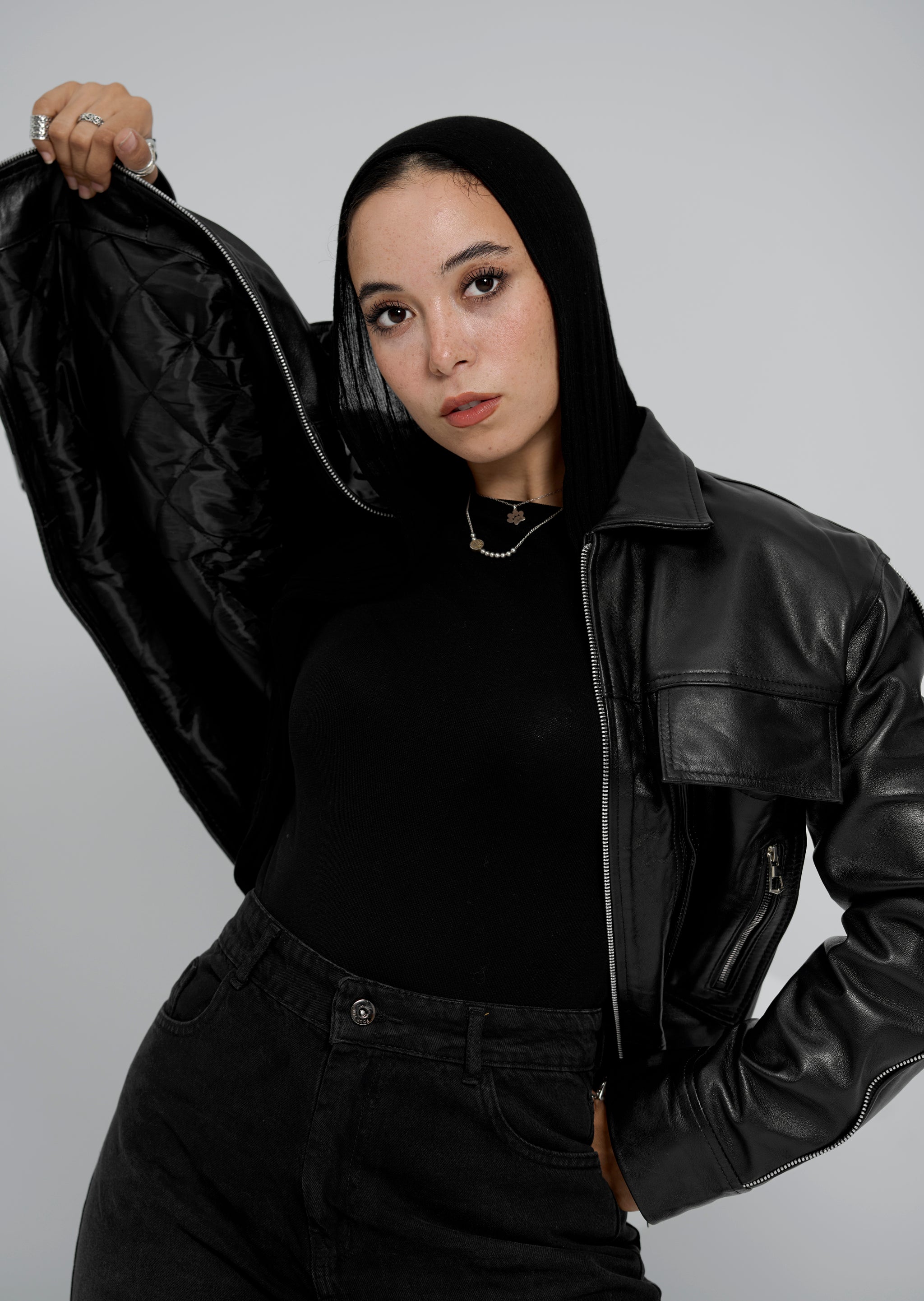 The Zipped Syndicate Leather Jacket