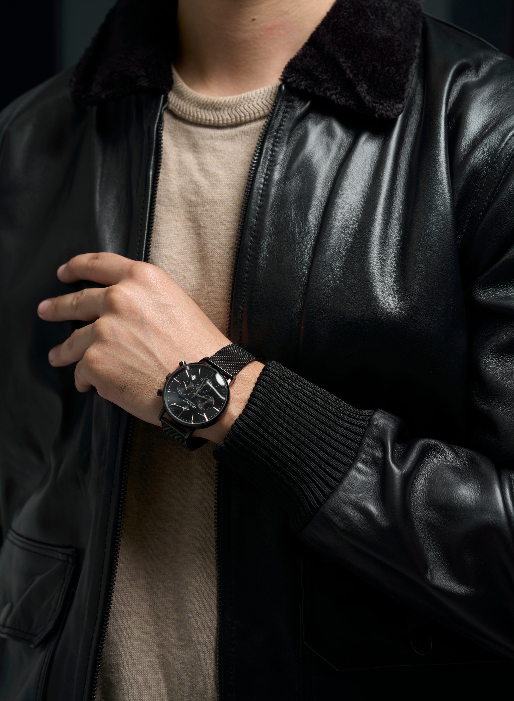 The Harbor Fur Leather Jacket