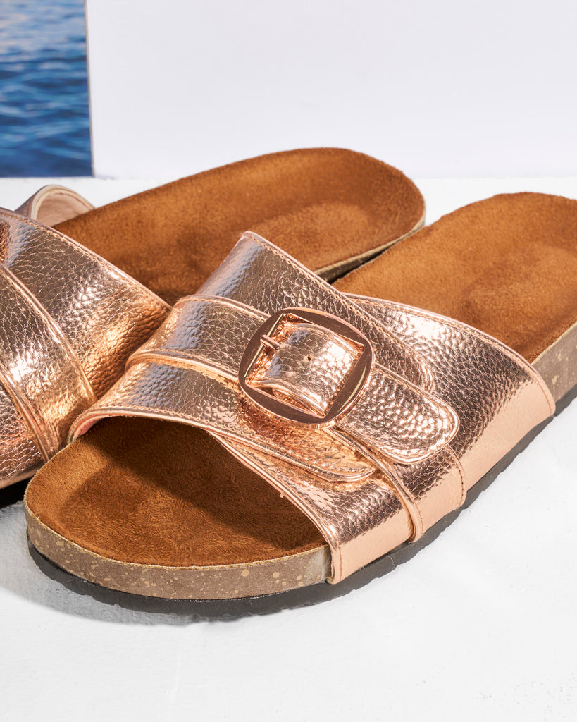 Metallic Single-Strap Buckle