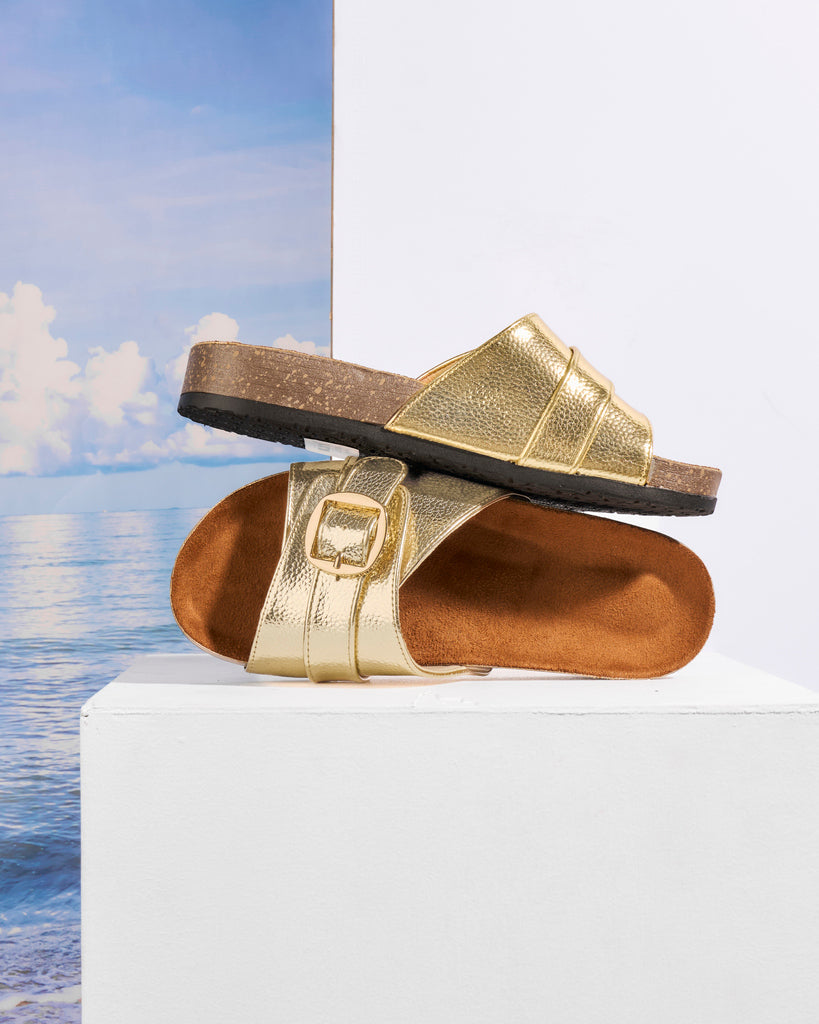 Metallic Single-Strap Buckle