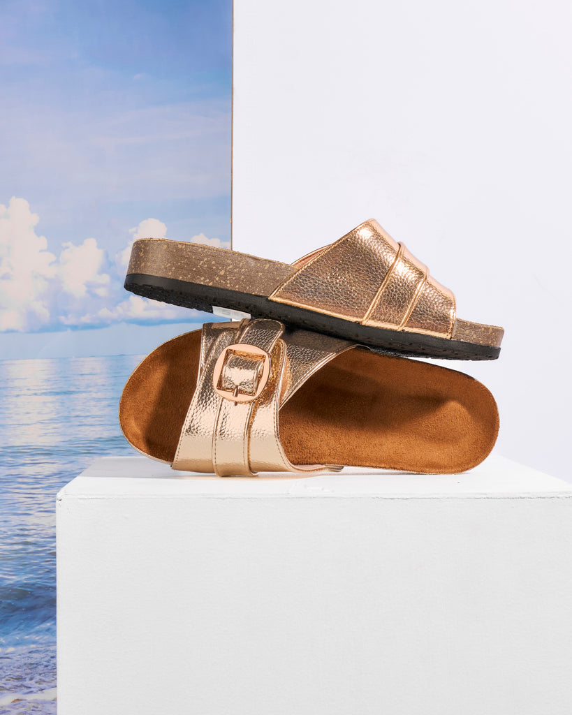 Metallic Single-Strap Buckle